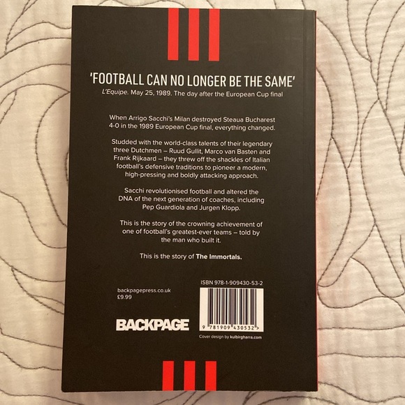 Book: The Immortals by Arrigo Sacchi with Luigi Garlando - Picture 2 of 2